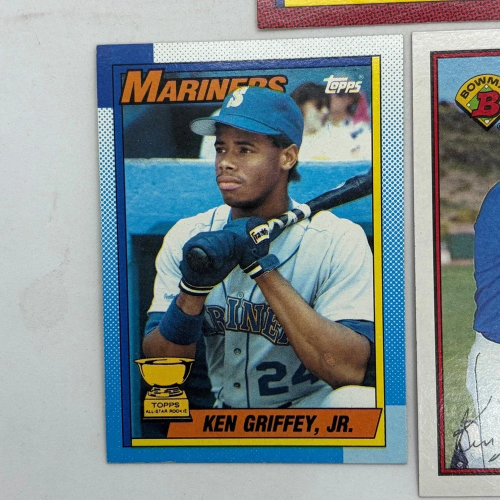 Ken Griffey Jr Rookie Card Lot 1989 Donruss Topps Bowman Mariners 5 Card Set
